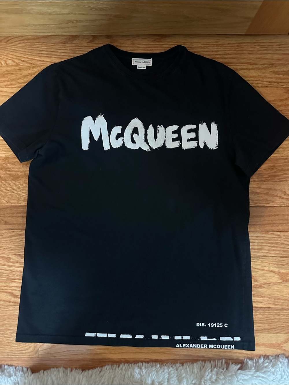 Alexander McQueen Men's Black 'McQueen' Logo T-Shirt
